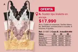 Leonisa Sosten tipo bralette encaje oferta