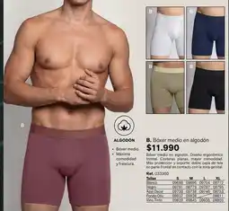 Leonisa Boxer medio en algodón oferta
