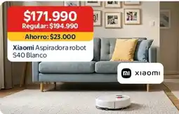 Lider Xiaomi - aspiradora robot s40 blanco oferta