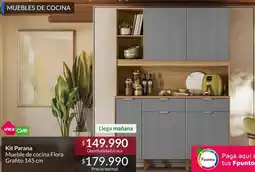 Constructor Sodimac Kit parana mueble de cocina flora oferta