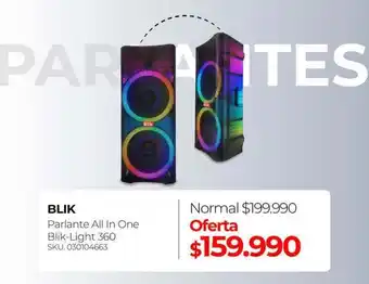 Parlante all in one bilk-light 360