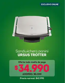 Tottus Ursus trotter - sandwichera panini oferta
