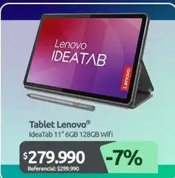 PC Factory Lenovo - tablet ideatab 11 6gb 128gb wifi oferta