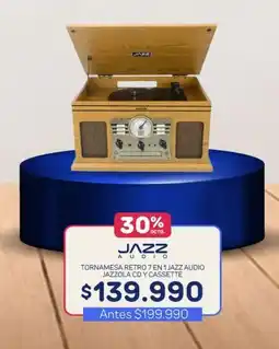 Casa Royal Tornamesa retro 7 en 1 jazz audio jazzola dc y assette oferta