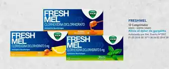 Salcobrand Freshmel freshmel miel/limón 5mg. 12 comprimidos oferta