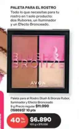 Avon Paleta para el rostro oferta