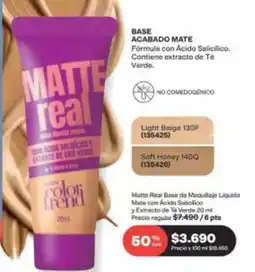 Avon Soft - base acabado mate oferta