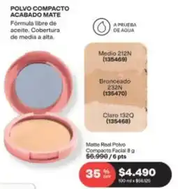 Avon Polvo compacto acabado mate oferta