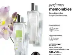 Avon Perfumes memorabes oferta