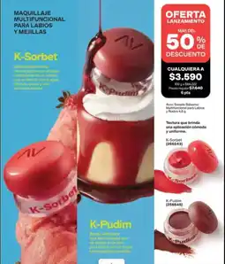Avon Maquillaje multifuncional para labios y meilla oferta