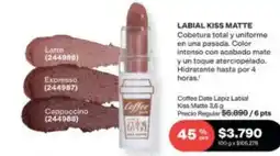 Avon Labial kiss matte oferta