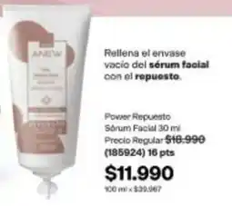 Avon Anew - rellena el envase vacío del sérum facial con el repuesto oferta