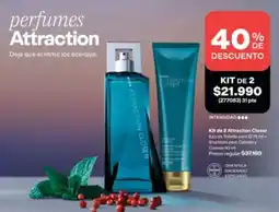 Avon Attraction - kit de 2 artesianco blanco oferta
