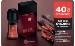 Avon Black suede - kit de 2 bicic busto oferta