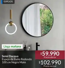 Constructor Sodimac Sensi dactua espejo de bao redondo 100cm cr moto mate oferta