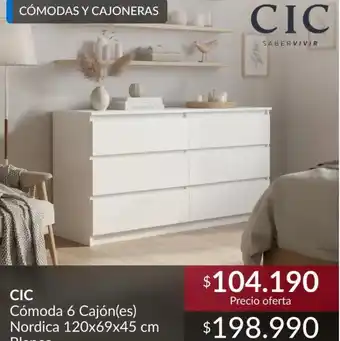 Cic - comoda 6 cajones