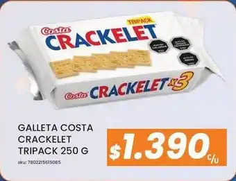 Costa - galleta crackelet tripack