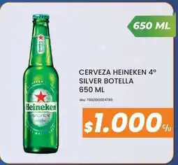 Cugat Heineken - cerveza silver botella oferta