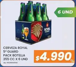 Cugat Royal - cerveza 5o guard pack botella 355 cc x 6 und oferta