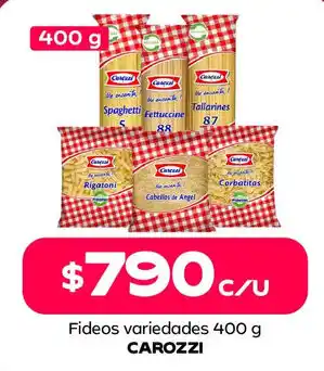 Fideos variedades