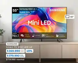 Paris Samsung - smart tv mini led 4k oferta