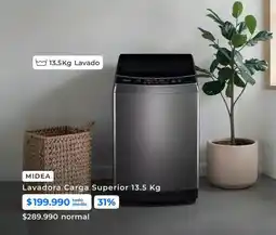 Paris Midea - lavadora carga superior oferta