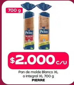 Tottus Pan de molde blanco xl o integral xl oferta
