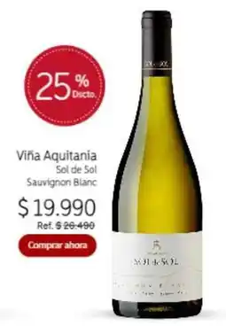 El Mundo del Vino Sol - viña aquitania oferta