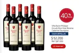 El Mundo del Vino Escudo - via baron escuda rojo gran reserva cabernet sauvignon oferta