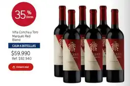 El Mundo del Vino Concha y toro - viña concha y toro marqués red blend oferta