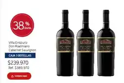 El Mundo del Vino Errázuriz - don maximiano cabernet sauvignon oferta