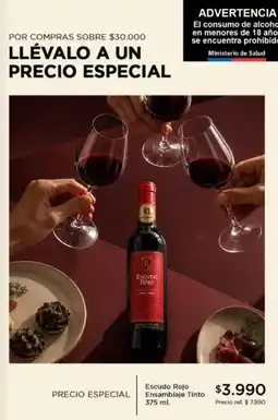 El Mundo del Vino Escudo - estantable tinto oferta