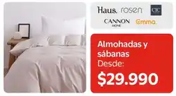 Lider Almohadas y sábanas oferta