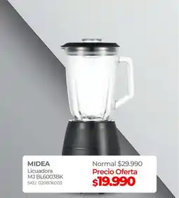 Multicentro Midea - licuadora m3 bl6003bk oferta