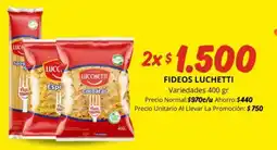 Mayorista 10 Lucchetti - fideos oferta
