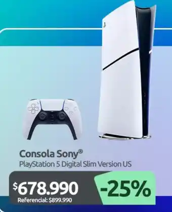 Consola Sony playstation 5 digital slim version us