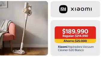 Xiaomi Aspiradora Vacuum Cleaner G20 Blanco