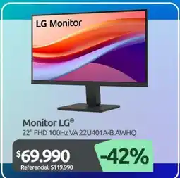 PC Factory Lg - monitor oferta