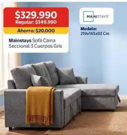 Lider Mainstays - sofa cama oferta