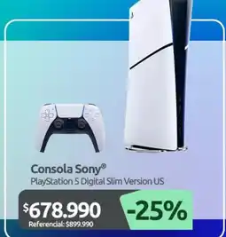 PC Factory Consola playstation 5 digital slim version us oferta