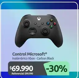 PC Factory Control - inalambrico xbox-carbon black oferta