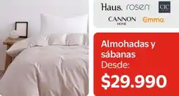 Lider Haus - almohadas y sabanas oferta