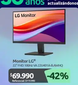 PC Factory Lg - monitor oferta