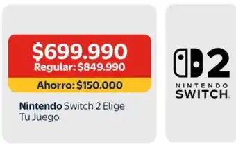 Switch 2 elige tu juego
