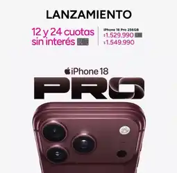 Ripley Iphone 18 pro 256gb oferta