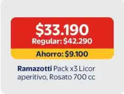 Lider Ramazzotti - pack x3 licor aperitivo oferta