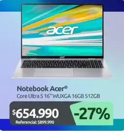 PC Factory Notebook Acer oferta