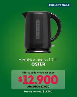 Tottus Oster - hervidor negro 1.7 lt oferta