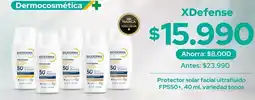 Cruz Verde Bioderma - protector solar facial ultrafido fps50+, 40 ml, variedad tonos oferta