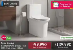 Constructor Sodimac Sanitarios one piece a piso 30.5 cm 6 litros bilbao oferta